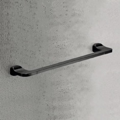 Towel Bar, 18 Inch, Modern, Matte Black