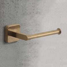 Matte Gold Modern Toilet Paper Holder