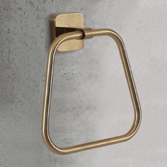 Matte Gold Modern Towel Ring