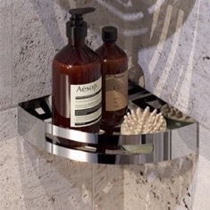 Chrome Corner Shower Basket