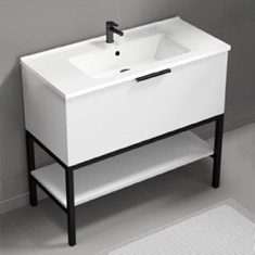 Free Standing Bathroom Vanity, 40 inch