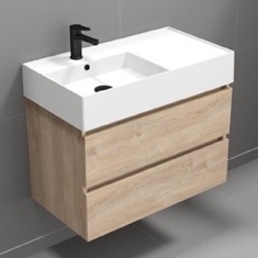 32 inch Bathroom Vanity, Wall Mounted, Modern