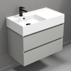 Wall Mounted Bathroom Vanity, Modern, 32 inch