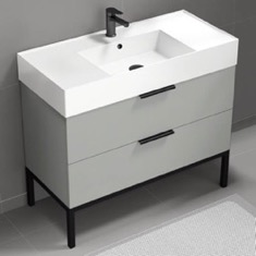 Modern Bathroom Vanity, 40 inch, Free Standing