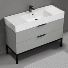 Modern Bathroom Vanity, 48 inch, Free Standing