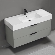 Floating Bathroom Vanity, Modern, 48 inch