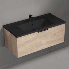 Wall Mounted Bathroom Vanity, Modern, 40 inch