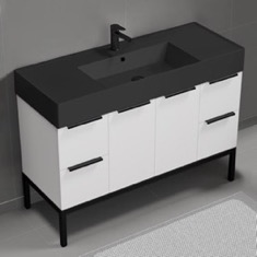 Modern Bathroom Vanity, 48 inch, Free Standing