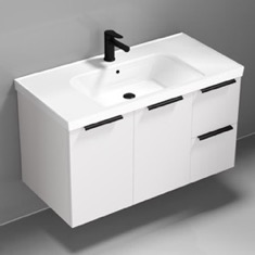 Wall Mounted Bathroom Vanity, Modern, 36 inch