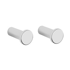 Set of Bathroom Hooks, Polished Chrome