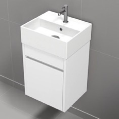 Small Vanity, Floating, Modern, 16 inch