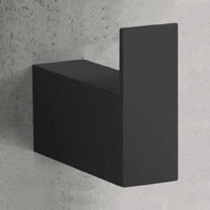 Bathroom Hook, Matte Black