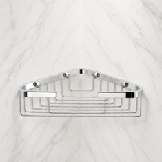 Chrome Corner Shower Basket
