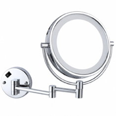Wall Mounted Lighted Makeup Mirror, Hardwired