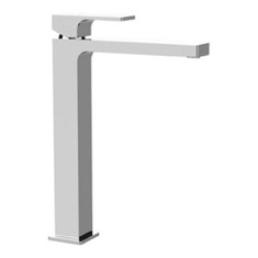 Bathroom Faucet - Single Hole, Modern, Chrome, Tall Spout