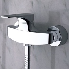 Wall-Mounted Shower Mixer With Single Lever