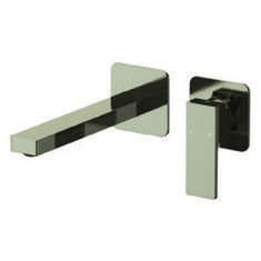 Brushed Nickel Single Handle Wall Mounted Bathroom Faucet