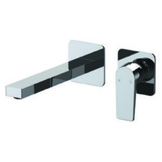 Chrome Single Handle Wall Mounted Bathroom Faucet