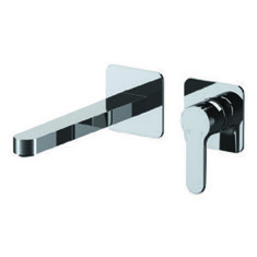 Chrome Single Handle Wall Mounted Bathroom Faucet