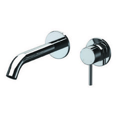 Chrome Single Handle Wall Mounted Bathroom Faucet