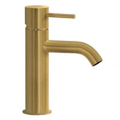 Brushed Gold Single Hole Bathroom Faucet