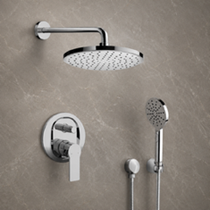 Rain Shower System with Handheld, Rain Shower Head, Shower Faucet Set
