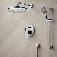 Rain Shower System with Handheld, Rain Shower Head, Shower Faucet Set