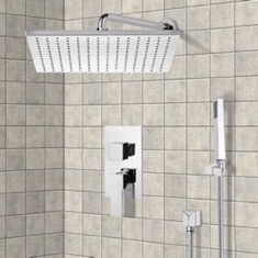 Rain Shower System with Handheld, Rain Shower Head, Shower Faucet Set