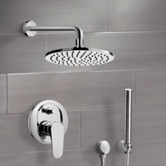 Rain Shower System with Handheld, Rain Shower Head, Shower Faucet Set