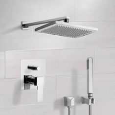 Rain Shower System with Handheld, Rain Shower Head, Shower Faucet Set