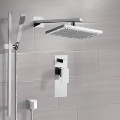 Rain Shower System with Handheld, Rain Shower Head, Shower Faucet Set