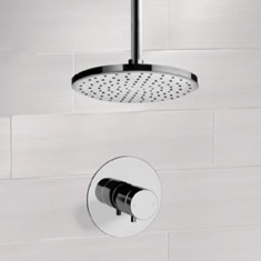 Thermostatic Ceiling Rain Shower Faucet Set