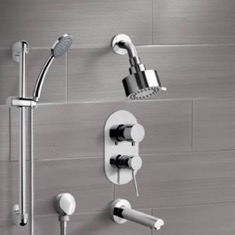 Tub and Shower Faucet Set with Handheld