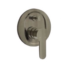 Satin Nickel Wall Mounted Diverter, Rough-In Valve Included