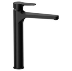 Matte Black Round Vessel Sink Faucet