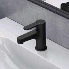 Matte Black Single Hole Bathroom Faucet