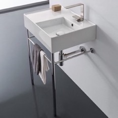 Small Modern Console Sink, 24 inch