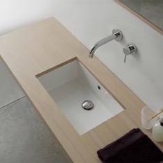 22 Inch Rectangular Ceramic Undermount Sink