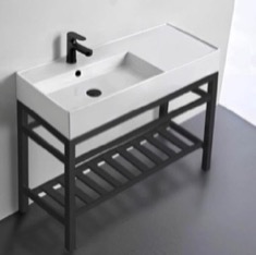 Modern Console Sink Vanity, 40 inch