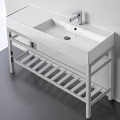 Modern Console Sink Vanity, 48 inch