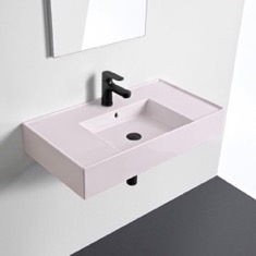 Pink Bathroom Sink, Ceramic