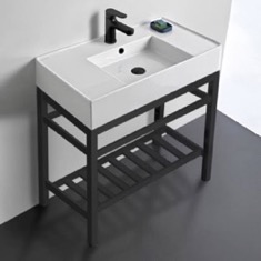 Modern Console Sink Vanity, 32 inch
