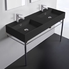 Modern Double Console Sink, 48 inch