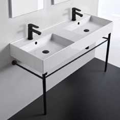 Double Console Sink, Modern, 48 inch