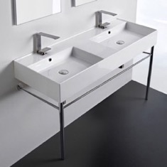 Double Console Sink, 48 inch, Modern