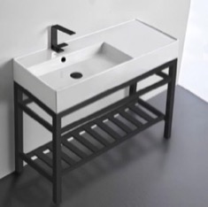 Modern Console Sink Vanity, 40 inch
