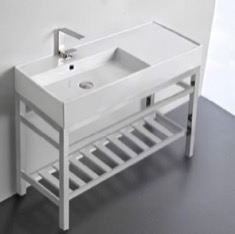 Modern Console Sink Vanity, 40 inch