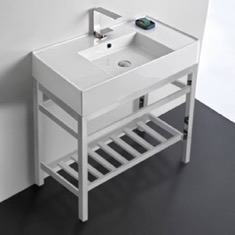 Modern Console Sink Vanity, 32 inch