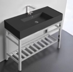 Modern Console Sink Vanity, 40 inch