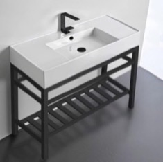 Modern Console Sink Vanity, 40 inch